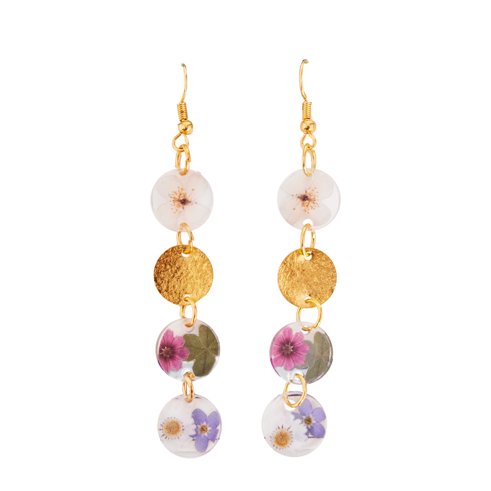 Faber-Castell® Pressed Floral Acyrlic Earings